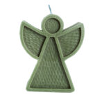 Lumânare din ceară naturală de albine în formă de înger - imagine 2