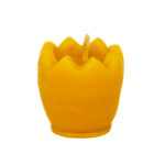 Lumânare din ceară naturală de albine în formă de ou